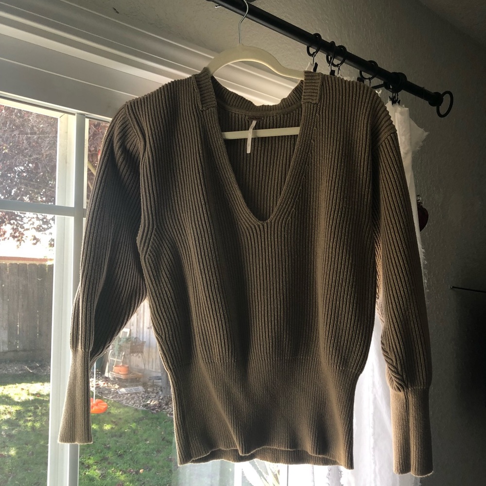 Free People brown sweater